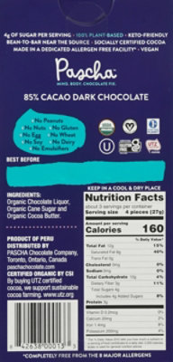 Pascha Choc Bar 85 Org - 2.82 Oz - Image 6