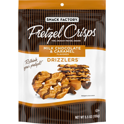 Pretzel Crisp Milk Chocolate Caramel Drizzlers - 5.5 Oz