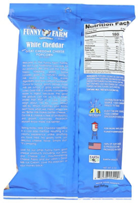 Funny Farms Popcorn Wht Goat Chddr - 3 Oz - Image 2