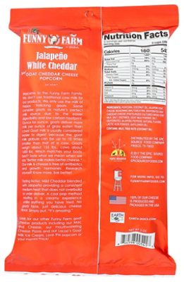 Funny Farms Popcorn Wt Goat Chdr Jlpn - 3 Oz - Image 2