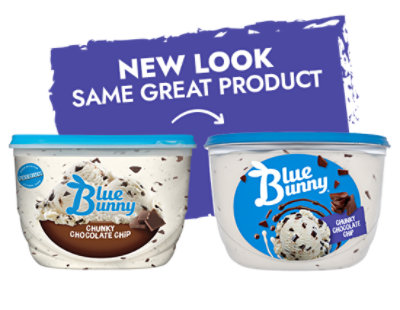 Branded Blue Bunny Chunky Chocolate Chip - 48 Fl. Oz. - Image 5