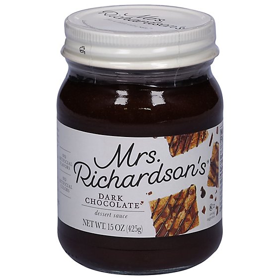 Mrs. Richardsons Sauce Dessert Dark Chocolate - 15 Oz