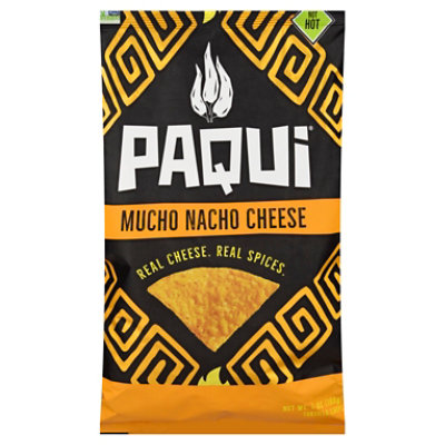 Paqui Mucho Nacho Cheese Spicy Tortilla Chips Grocery Size Bags - 7 Oz - Image 2