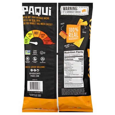 Paqui Mucho Nacho Cheese Spicy Tortilla Chips Grocery Size Bags - 7 Oz - Image 5