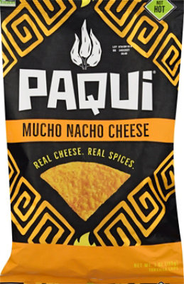 Paqui Mucho Nacho Cheese Spicy Tortilla Chips Grocery Size Bags - 7 Oz - Image 1