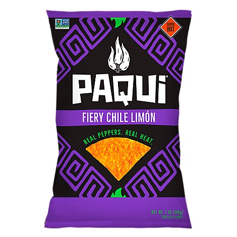 PAQUI Tortilla Chips Fiery Chile Limon - 7 Oz