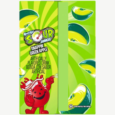 Kool-Aid Sour Jammers Snappin Green Apple Soft Drink Pouches - 10-6 Fl. Oz. - Image 7