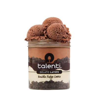 Talenti Vanilla Fudge Cookie Gelato Layers - 303.3 Grams