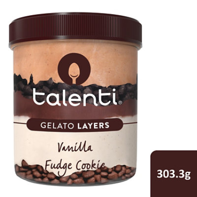 Talenti Vanilla Fudge Cookie Gelato Layers - 303.3 Grams - Image 1