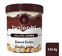 Talenti Layers Peanut Butter Vanilla Fudge Gelato - 328.8 Grams