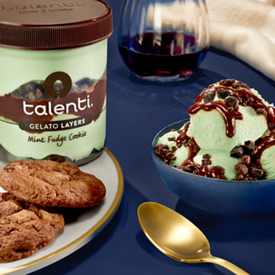 Talenti Mint Fudge Cookie Gelato Layers - 1 Pint - Image 3