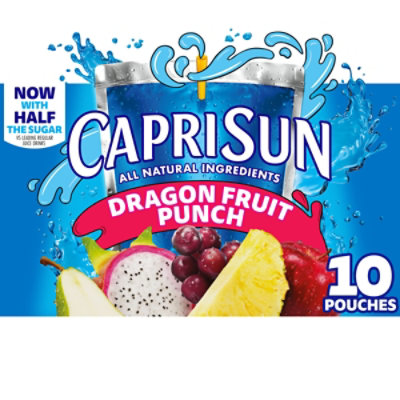 Capri Sun Dragonfruit Punch Flavored Juice Drink Blend Pouches - 10-6 Fl.  Oz. - Albertsons