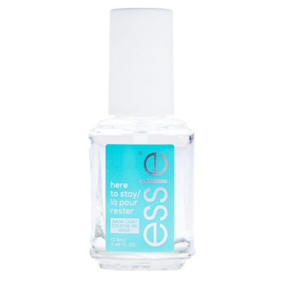 Essie Nail Care 8 Free Vegan Here To Stay Clear Base Coat - 0.46 Oz - Image 1