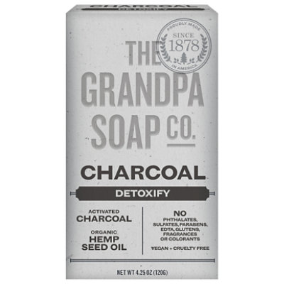 The Grandpa Soap Company Soap Bar Charcoal - 4.25 Oz - Image 3