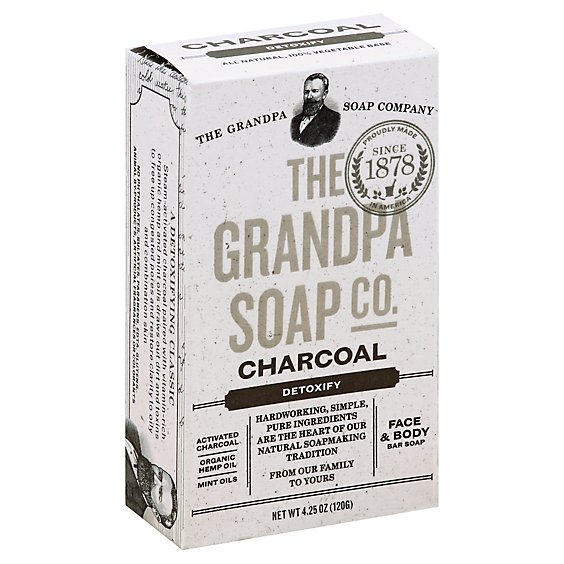 The Grandpa Soap Company Soap Bar Charcoal - 4.25 Oz