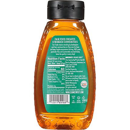 Wholesome Sweeteners Honey Wht Raw Unfltrd Sqz - 16 Oz - Image 6