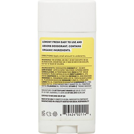 Acure Lemon Verbena Deodorant - 2.25 Oz - Image 5