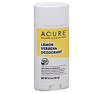 Acure Lemon Verbena Deodorant - 2.25 Oz