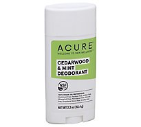 Acure Mint Cedar Deodorant - 2.25 Oz