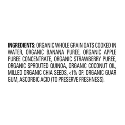 Happy Tot Organics Super Morning Oatmeal Sprouted Quinoa Organic Bananas & Strawberries - 4.5 Oz - Image 5
