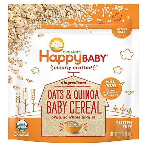 Happy Baby Organics Ancient Grains Cereal - 7 Oz