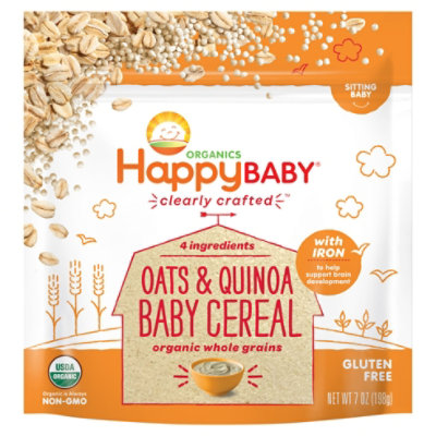 Happy Baby Organics Ancient Grains Cereal - 7 Oz