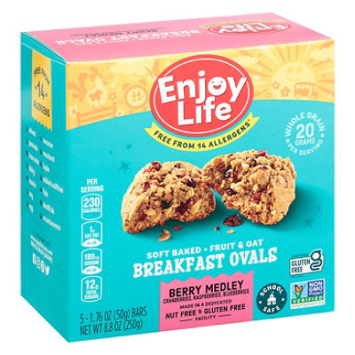 Enjoy Life Bar Brkfst Oval Berry - 8.8 Oz