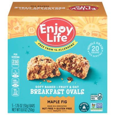 Enjoy Life Bar Brkfst Oval Maple Fig - 8.8 Oz