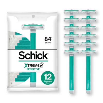 Schick Xtreme 2 Mens Disposable Razors - 12 Count - Image 1