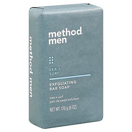 Method Men Sea N Surf Exfoliating Bar Soap - 6 Oz - Image 1
