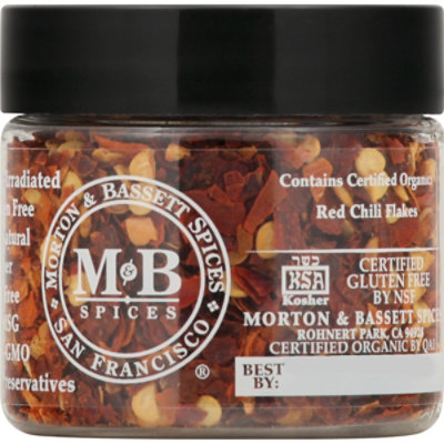 Morton & Bassett Organic Red Chili Flakes - .7 Oz - Image 5