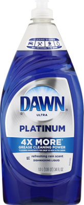 Dawn Ultra Platinum Dishwashing Liquid Dish Soap Refreshing Rain Scent - 34 Fl. Oz. - Image 2