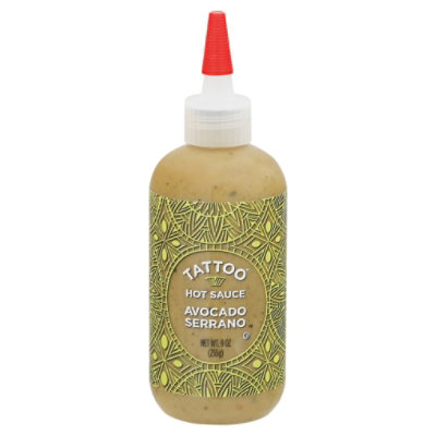 Tattoo Sauce Hot Avocdo Srrano - 9 Oz - Image 3