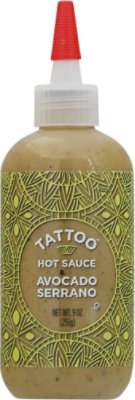 Tattoo Sauce Hot Avocdo Srrano - 9 Oz - Image 2