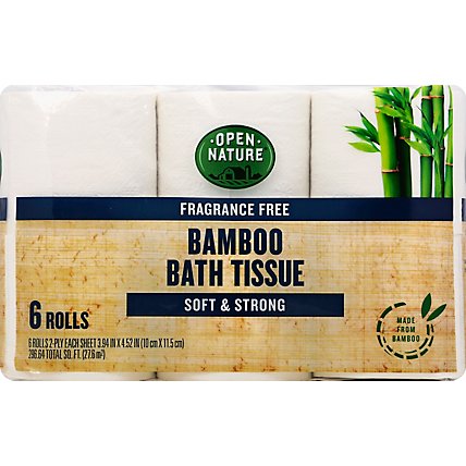 Open Nature Bath Tissue Bamboo - 6 Roll - Image 2