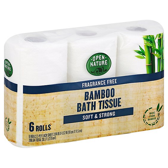 Open Nature Bath Tissue Bamboo - 6 Roll