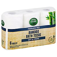 Open Nature Bath Tissue Bamboo - 6 Roll - Image 1