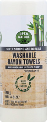 Open Nature Towel Washable Rayon Bamboo - 1 Roll - Image 2