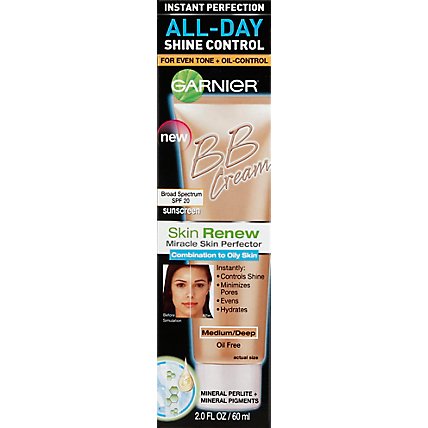 Garnier Skin Renew Bb Cream Combo/Oily Skin Medium Deep - 2 Fl. Oz. - Image 2
