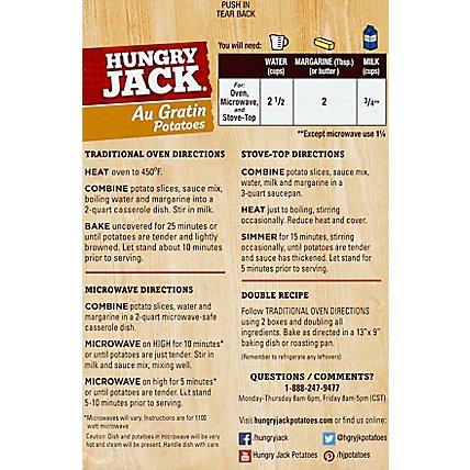 Hungry Jack Au Gratin Ready In Potatoes - 6.1 Oz - Image 3