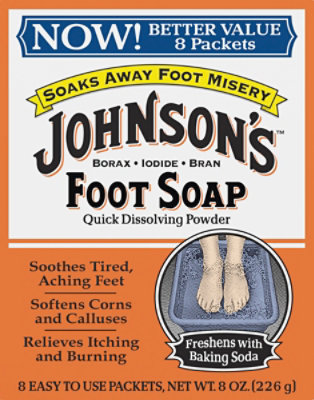 Johnsons Foot Soap - 8 Count - Image 2