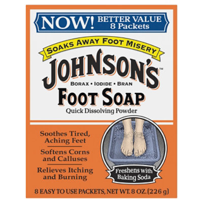 Johnsons Foot Soap - 8 Count - Image 1