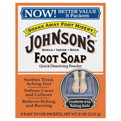 Johnsons Foot Soap - 8 Count