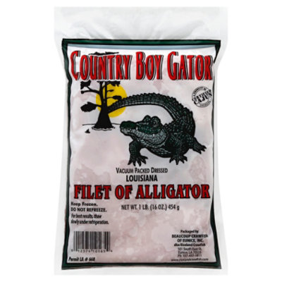 Country Boy Gator Alligator Meat - 1 Lb - Image 1