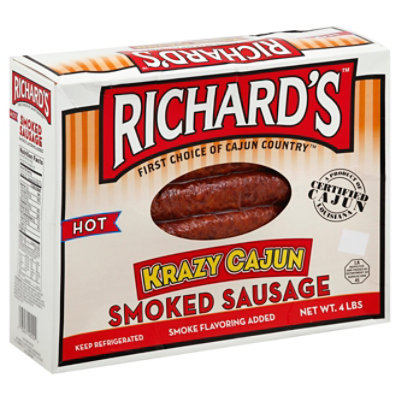 Hot Louisiana Smoked Sausage 42oz.