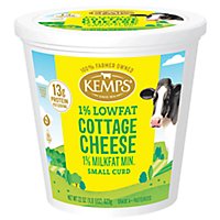 Kemps 1% Lowfat Small Curd Cottage Cheese - 22 Oz - Image 1