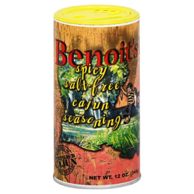 Dons Specialty Meats Benoits Cajun Seasoning Salt Free Spicy - 12 Oz - Image 1