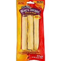 Dingo Wag N Wraps Slims Chicken - 3 Count - Image 2