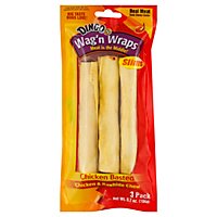 Dingo Wag N Wraps Slims Chicken - 3 Count - Image 1