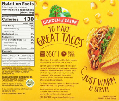 GE Yellow 12 Corn Taco Shell - 5.50  Oz - Image 6